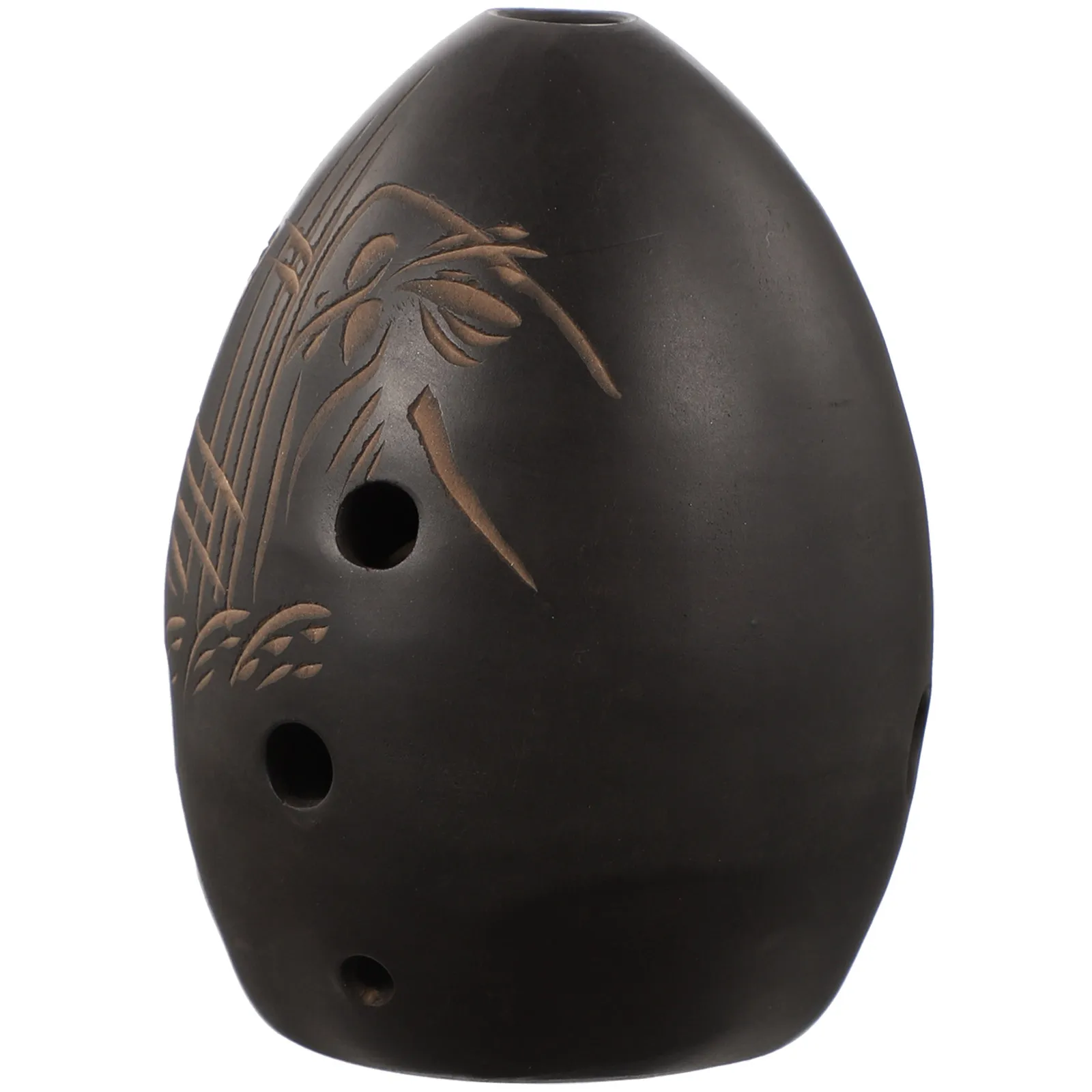 Small Portable 8-Hole Alto Ocarina Ceramic Practice Instrument for Beginners Learners Soothing Melodious Tones Easy