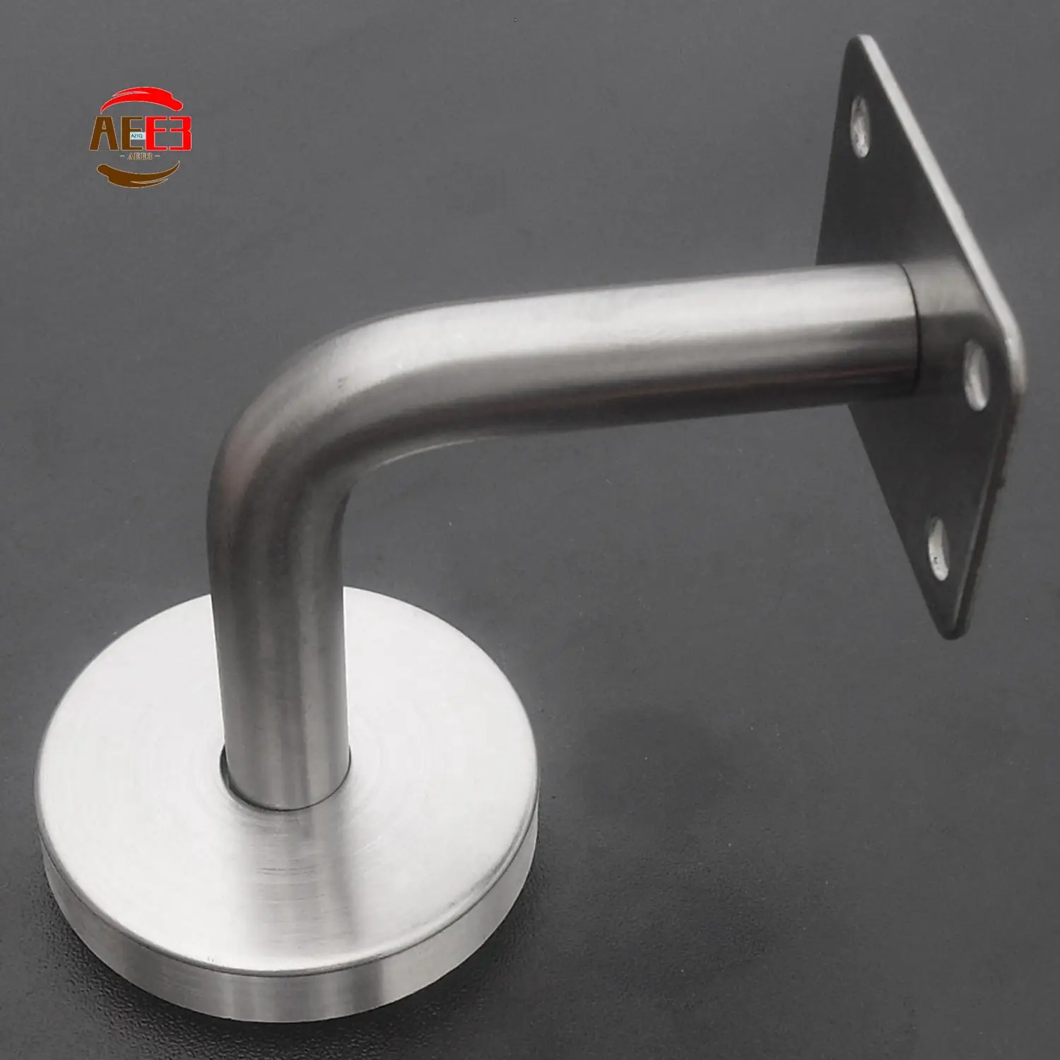 AEE3-3PCS Elegant Replacement Handrail Bannister Stair Rail Supports Brackets For Hotel Gym Villa Restaurant Office Building