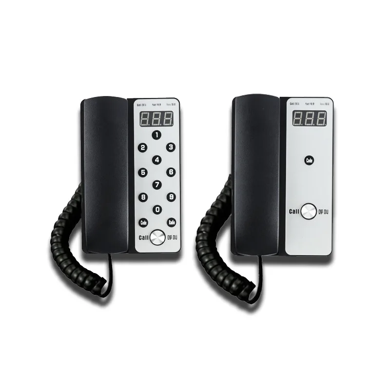 Free call telephone without wiring, with screen display, wireless two-way intercom telephone