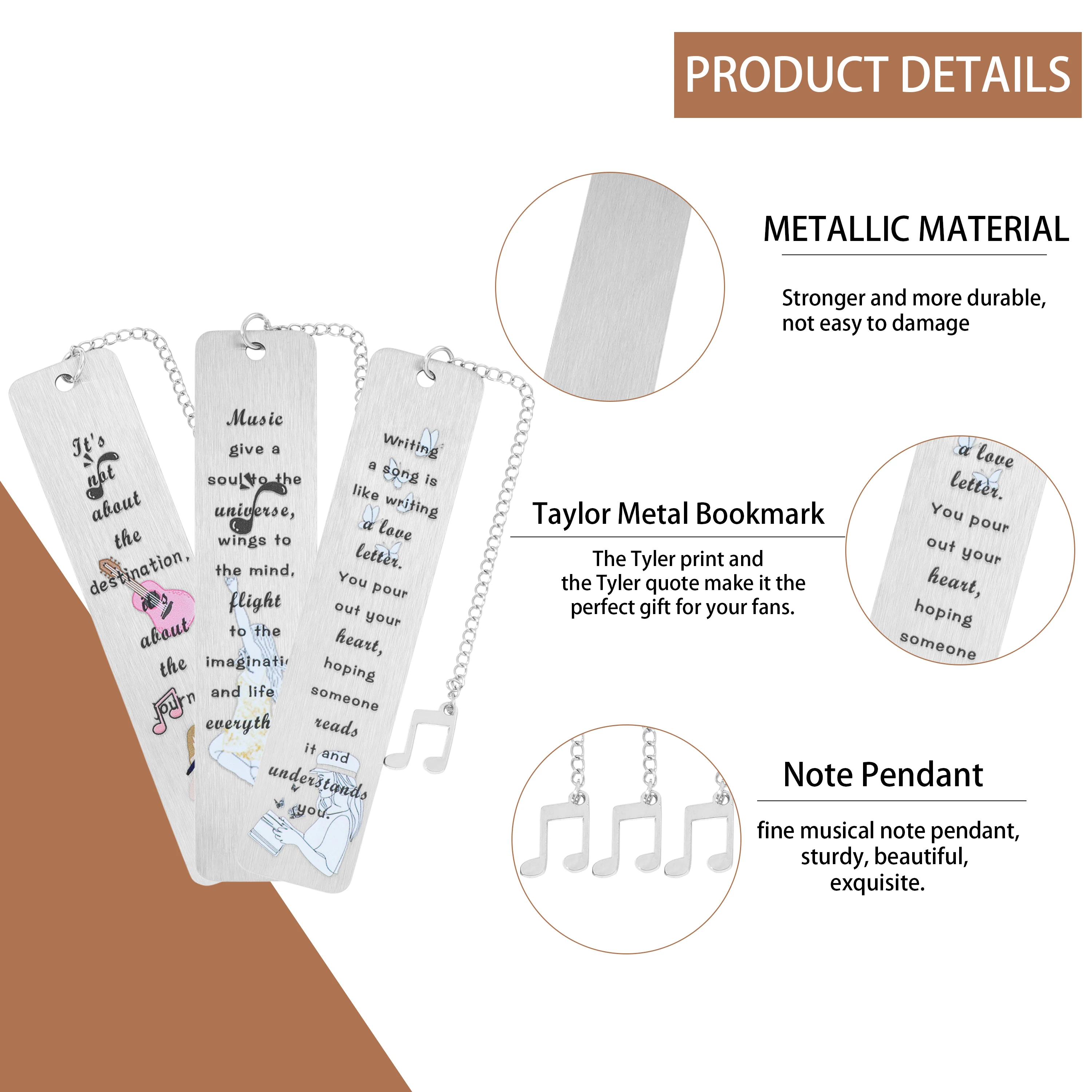 

Metal Bookmark Goddess Singer Book Mark Collectible Gifts for Fans Bookworms Reading Accessories Christmas Gifts