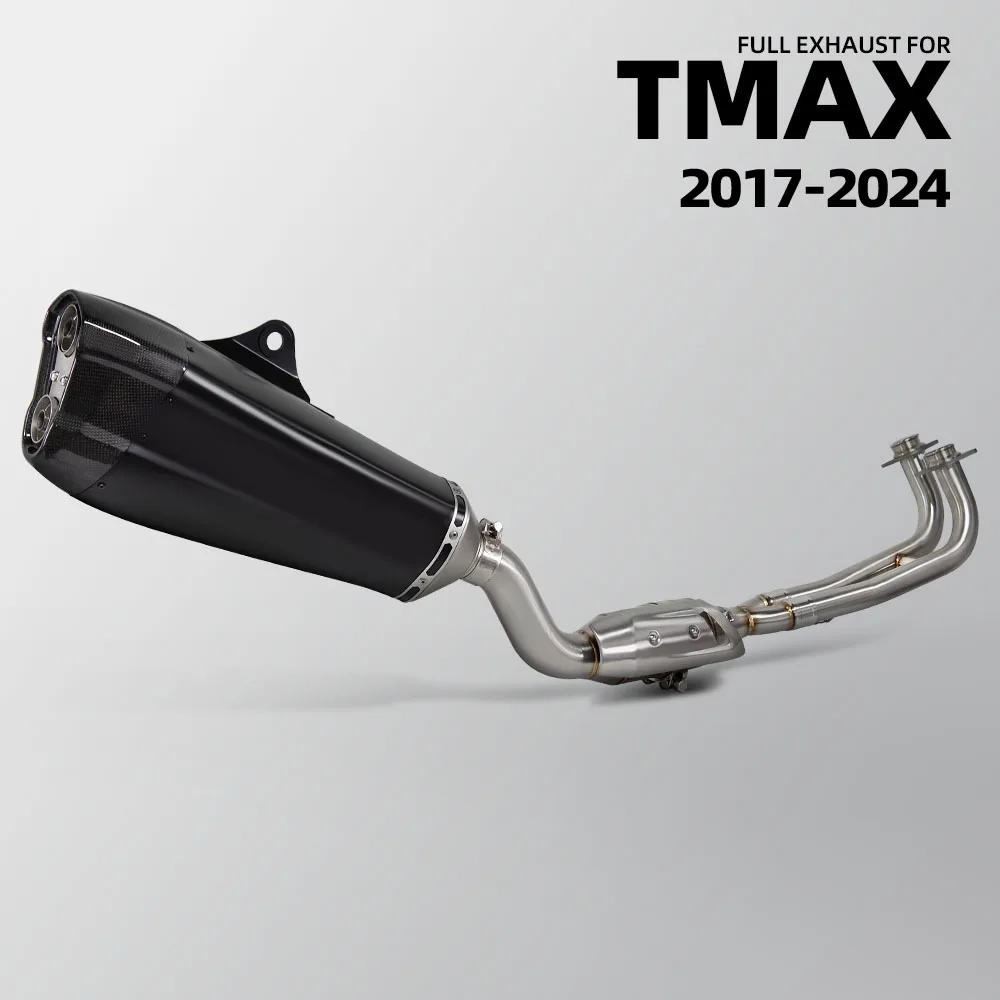 

Для Yamaha TMAX TMAX530 TMAX560 2017-2024 мотоциклетная выхлопная система полная модификация комплект коллектор Akra глушитель с DB Killer Escape