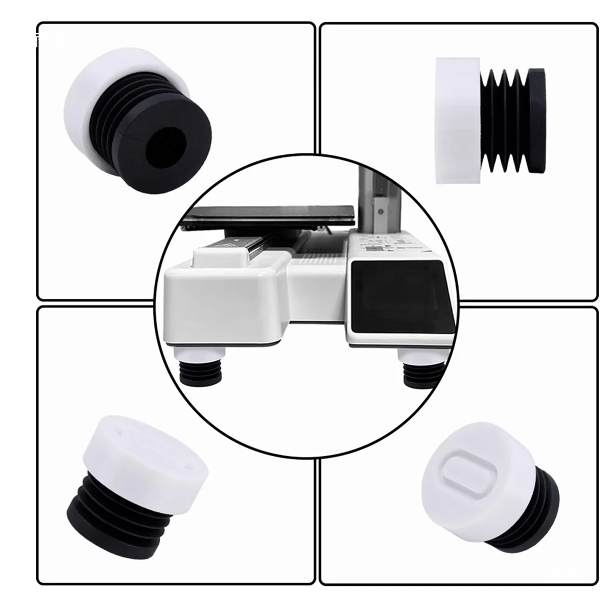 4 قطعة لطابعة Bambu Lab A1 Mini ثلاثية الأبعاد مضادة للاهتزاز وسادة قدم مضادة للانزلاق ومضادة للصدمات وسادة قدم مطاطية مقاومة للغبار