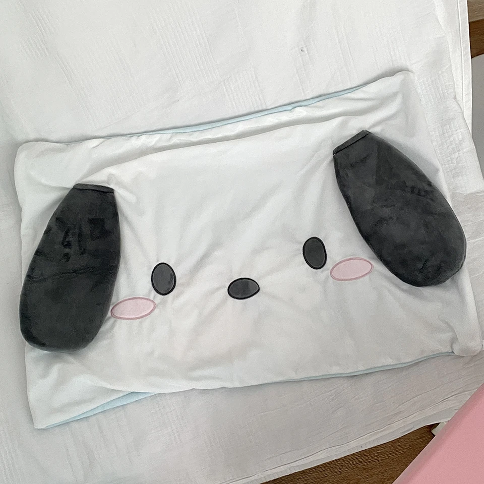 Pochacco-funda de almohada de estilo japonés, cojín trasero, solo funda de almohada para cama, decoración del hogar, regalos para niñas