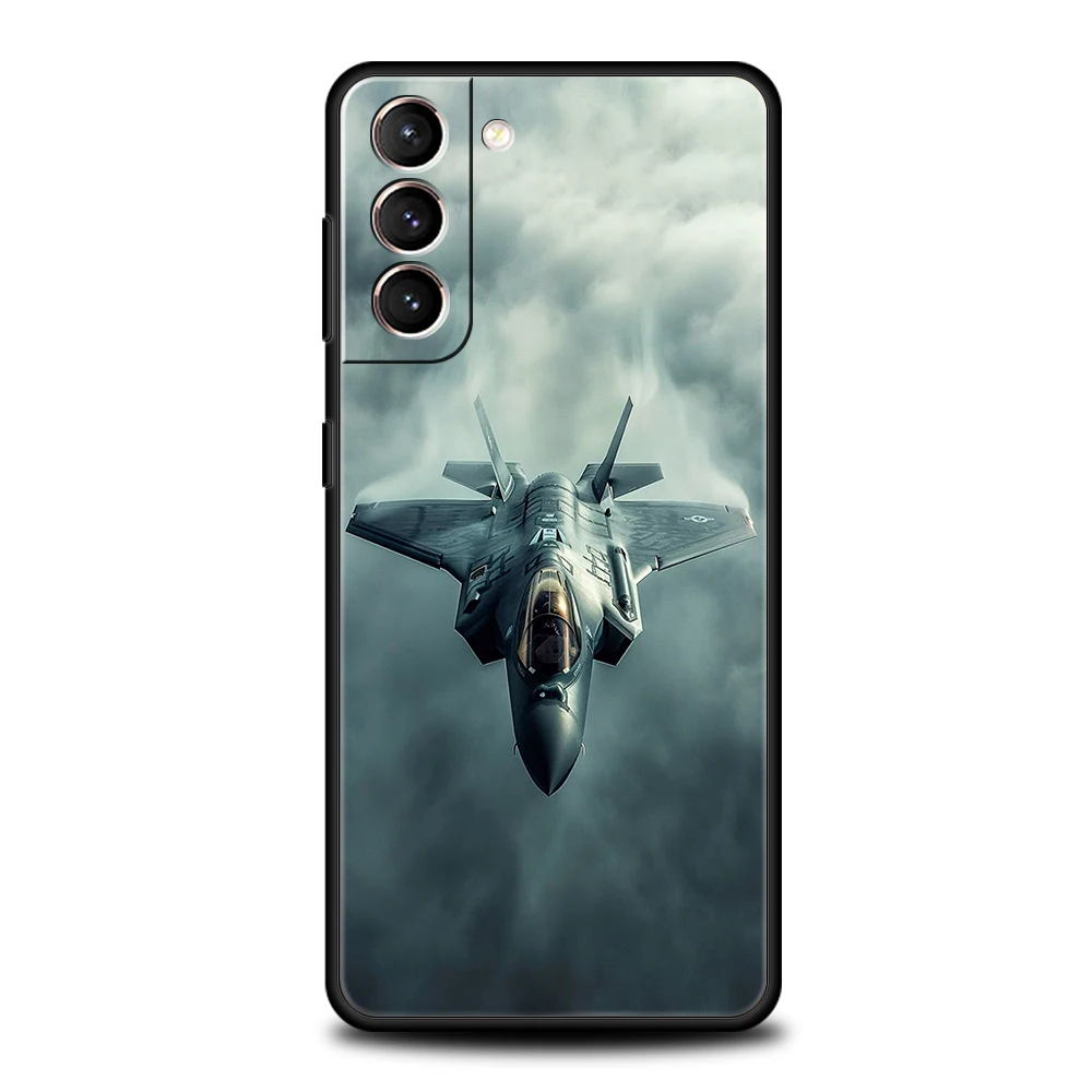 Крутой чехол для телефона с самолетом для Samsung Galaxy S25 Edge S24 S23 S22 Ultra S20 S21 FE 5G S10 S9 Plus S10E Soft Cover