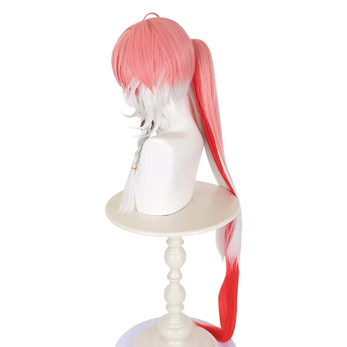 Halloween Frau Mädchen Chang Li Changli Cosplay lange rosa weiße Haarperücke