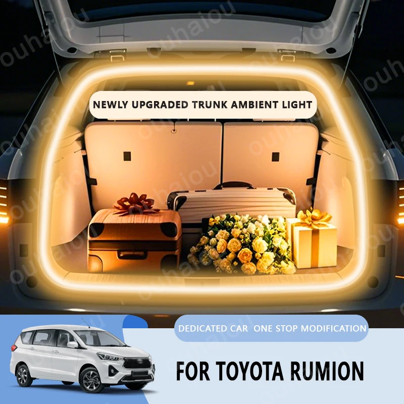 

For Toyota Rumion trunk light modification light Atmosphere lights White warm white Rear Trunk LED Light Bar