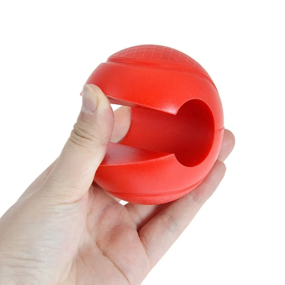 

1 Pair Reduce Palm Pressure Barbell Grip Ball Anti-scratch Weightlifting Silicone Dumbbell Grip Thicken Dedicated