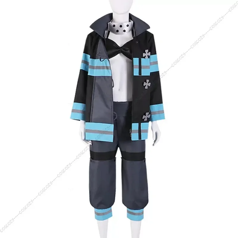 Anime EnnEnn No Cosplay Shouboutai Tamaki Kotatsu Cosplay Costume Shinra Kusakabe Takehisa Hinawa Firefighter Uniforms Suit