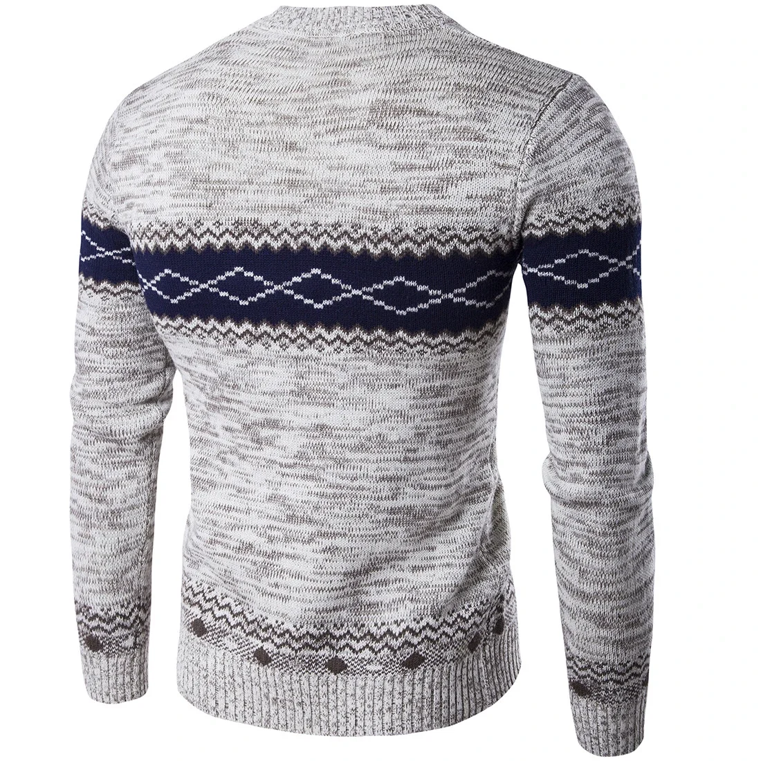 High Quality Pullovers Homme Warm Knitwear 2021 New Autumn Winter Sweaters Casual Pullovers Navy Long Sleeve Knitted Sweater Men