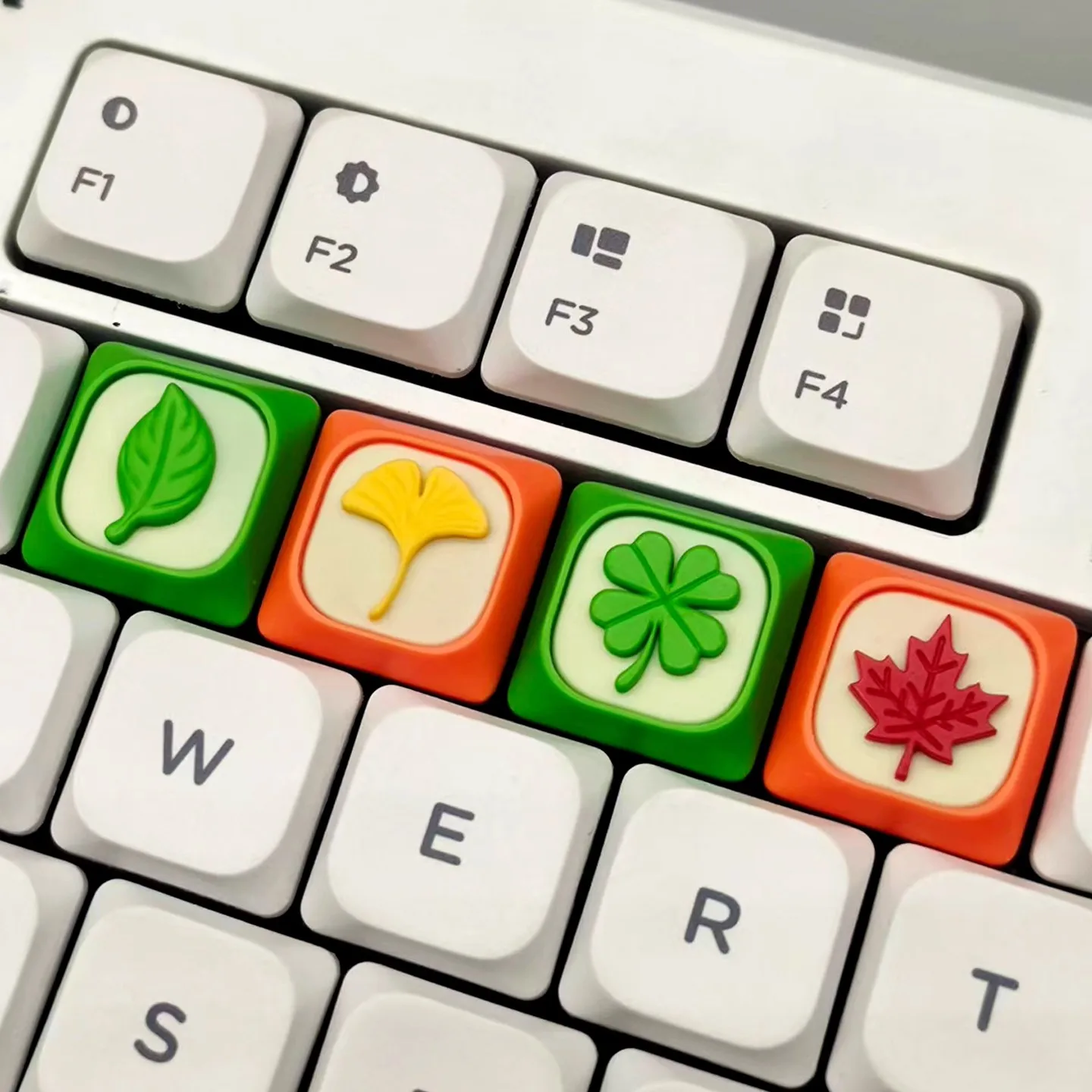 

Оригинальный тематический колпачок с рисунком листьев, полимерный низкопрофильный колпачок для механической клавиатуры, подарок, индивидуальный направление, креативный переключатель MX