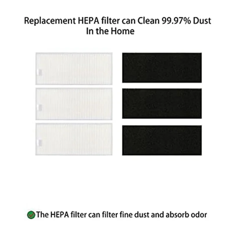

【Shopper’S Favorite】For Yeedi K650 Self Emptying Robot Vacuum Main Side Brush Rag Dust Bag Cleaner Parts Replacement Long Lastin