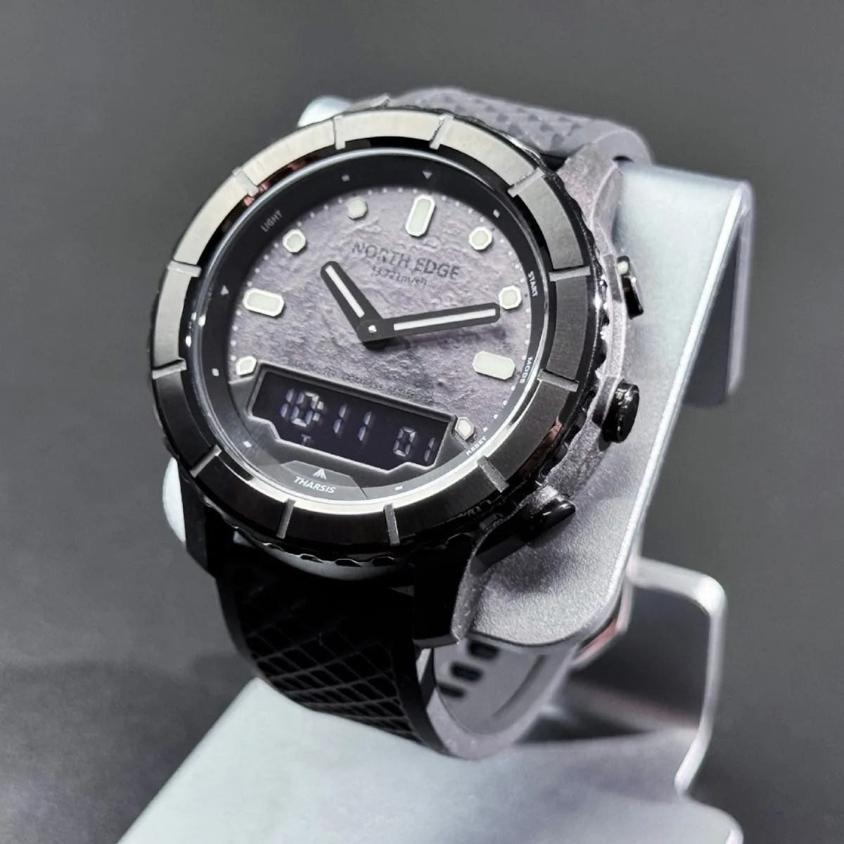 NORTH EDGE THARSIS Outdoor Sports Waterproof Quartz Watch Alarm Clock Height Compass Men's Mountaineering Watch