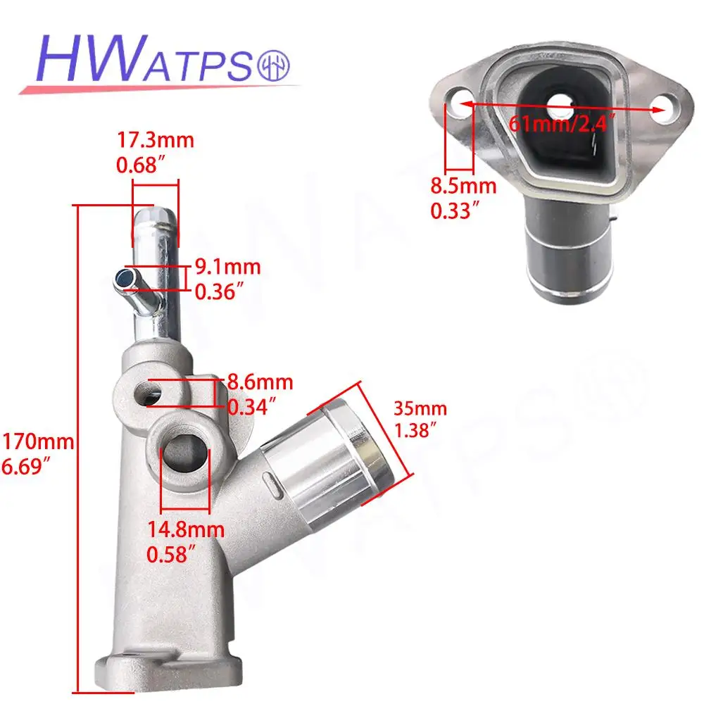 Engine Cooling Water Outlet Hose Fitting 1305A148 For Mitsubishi L200 Triton Pajero Montero Sport 2.5D 4D56 2.4D 4N15