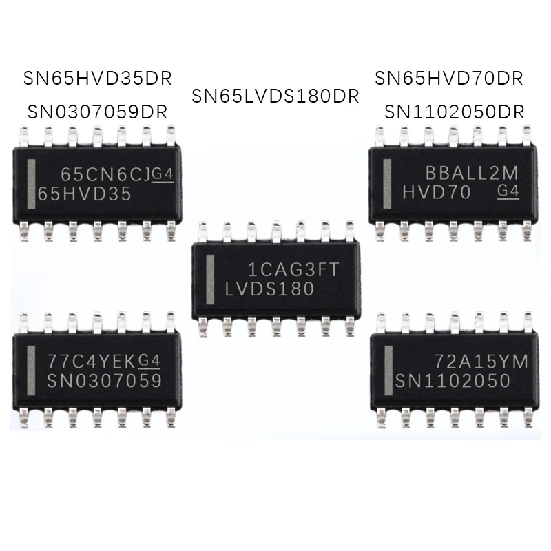 1PCS SN1102050/SN0307059/SN65HVD35/SN65LVDS180/SN65HVD70DR