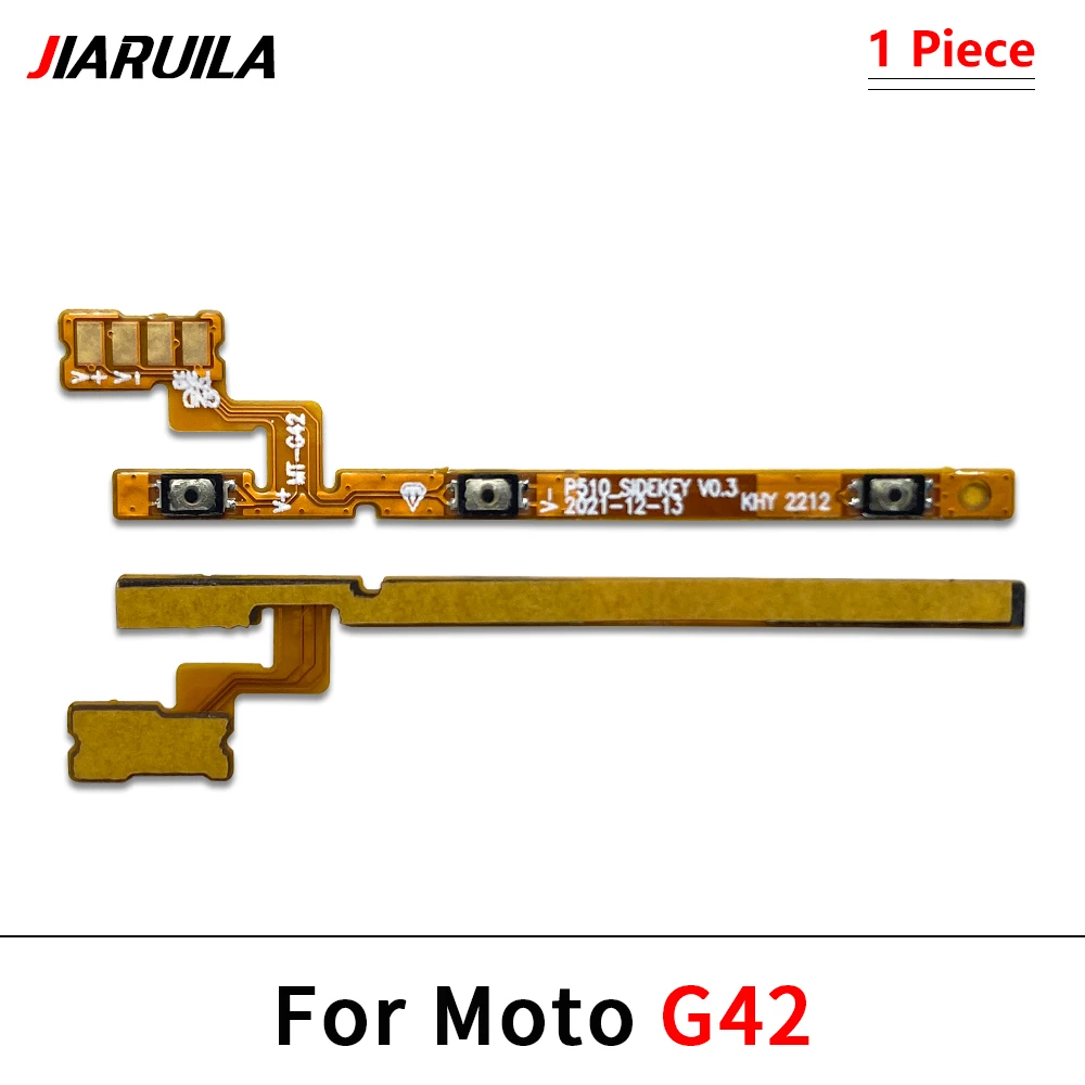 50Pcs,NEW Power Switch On/Off Button Volume Key Button Flex Cable For Moto G22 G32 G40 Fusion G42 G54 G82 G84 G34 5G G24 G04 G14