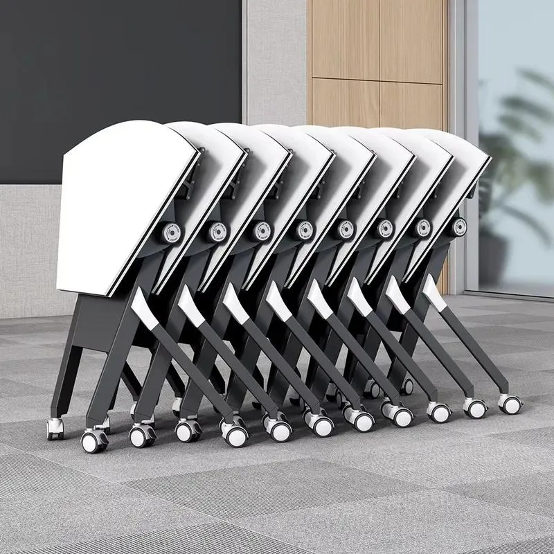 Modern Wireless Conference Table Wooden Training Desk for Office School Meeting Room Hotel Furniture