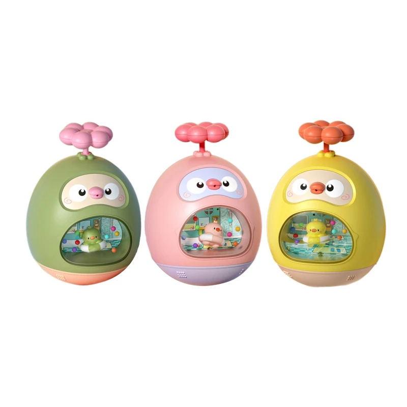 

Cartoon Baby Bath Duck Tumbler Toy for Creative Swimming Pool Summer Water Cartoon Fountain Bath Toy Great Gif