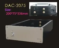 DIY médailles cas 200*75*336mm DAC-2075 plein aluminium amplificateur de puissance tos/radiateur décodeur cas/médailles boîtier/bricolage médailles boîte