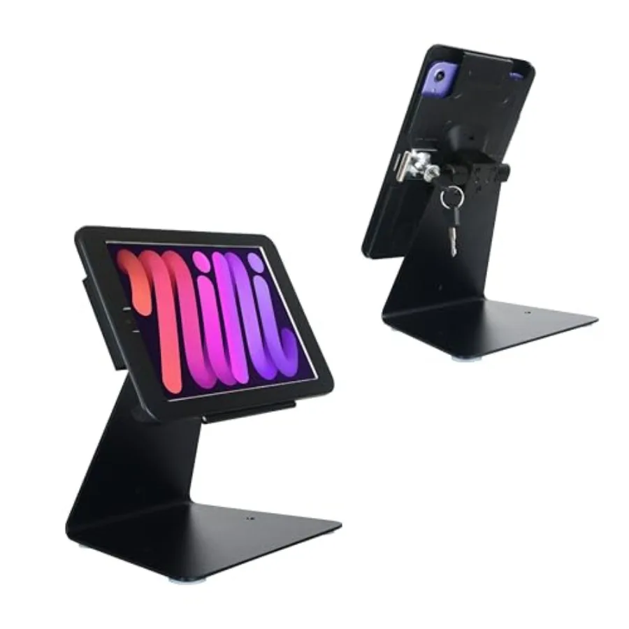 

Настольная подставка-держатель для iPad mini 7 A17 Pro 2024 8.3 и iPad mini 6 2021 8.3 с защитой от кражи, замком и поворотом на 360°