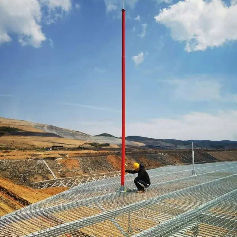 

8 meters fiberglass lightning rod, special lightning rod rod for ancient trees, high-strength composite flash connector