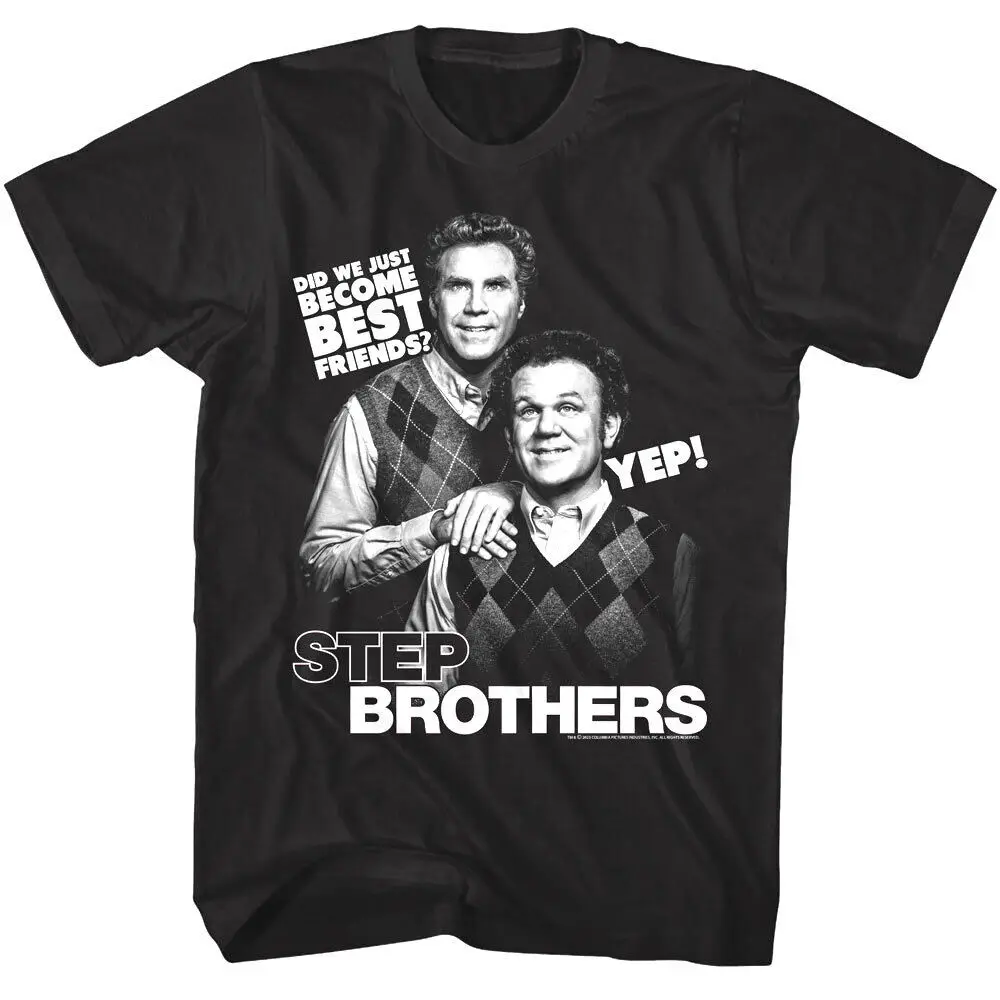 Step Brothers Did We Just Become Best Friends Men'S T Shirt Slogan Quote