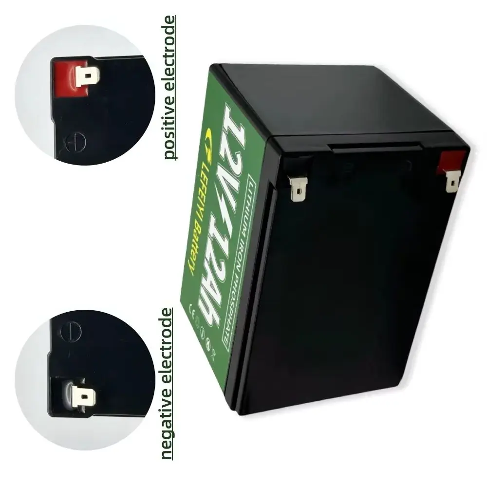 

12V 12Ah LiFePO4 Battery Pack with Built-in BMS 12000mAh Lithium Iron Phosphate Solar Panel Kits Pushchairs Motorhomes