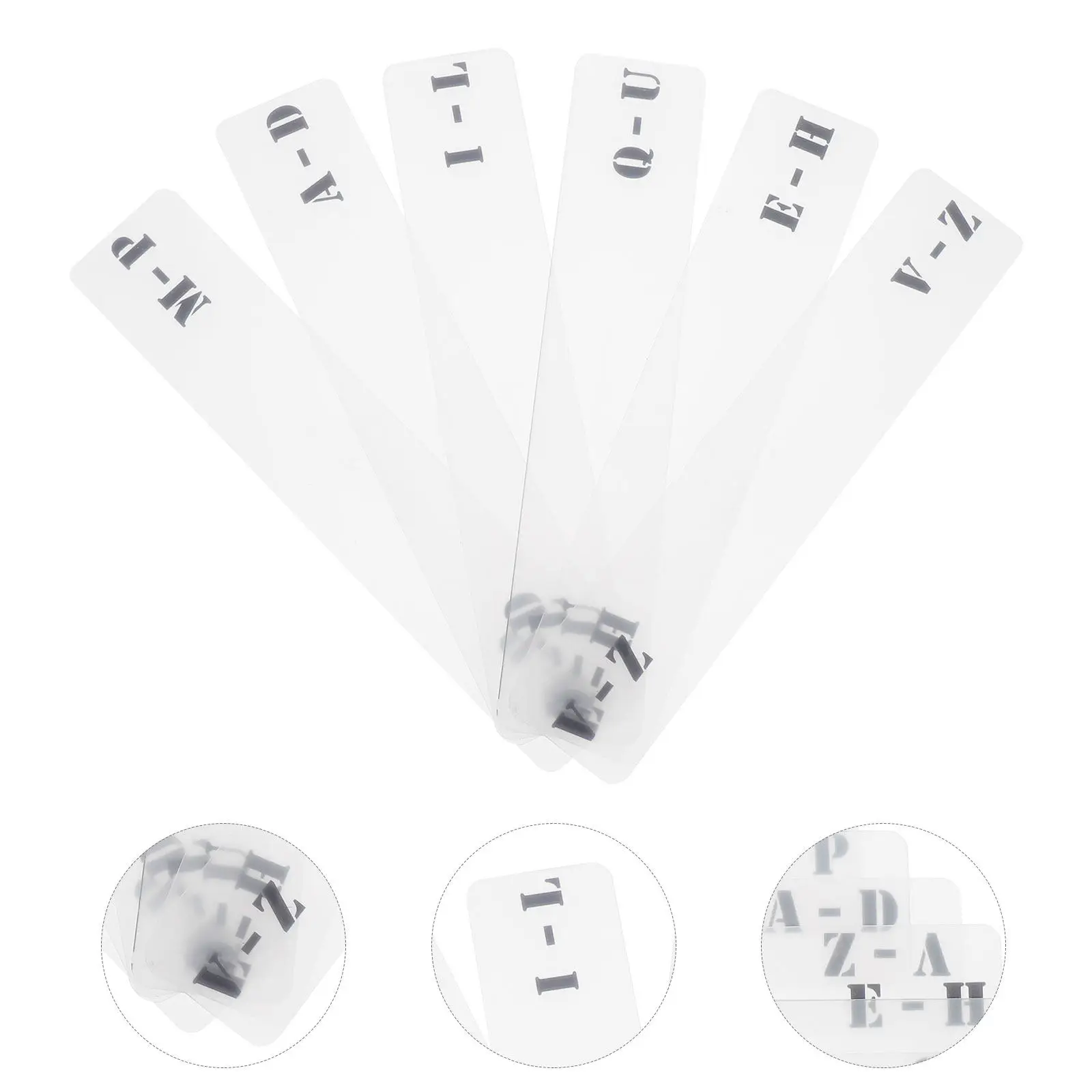 

6pcs Cd Classification Label Card A-Z Horizontal Index For Shelf Storage Record Organizer Divider Disc Sorting Accessory