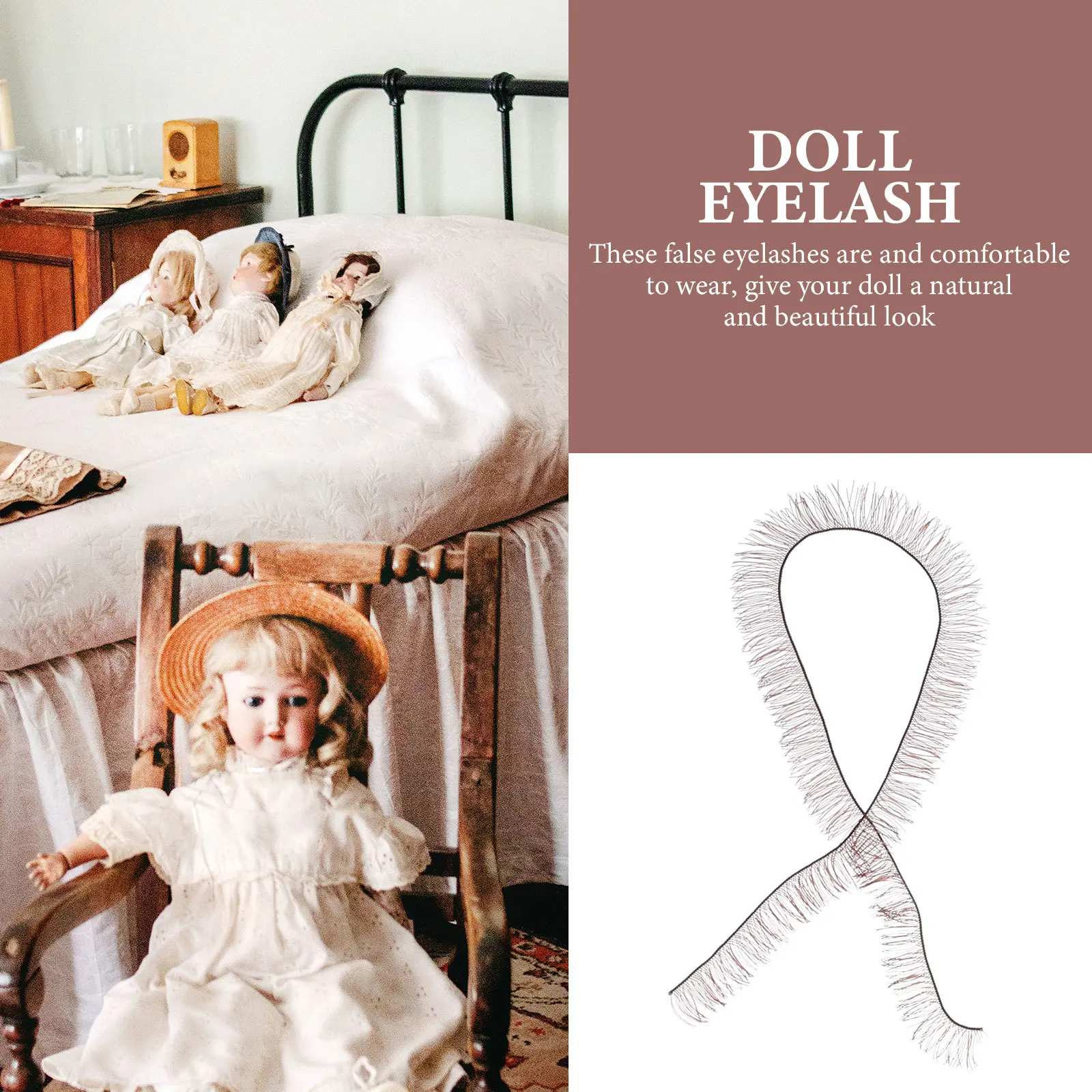 30 pçs cílios postiços naturais completos macios grossos cílios encaracolados para diy artesanato maquiagem simulação olhos acessório