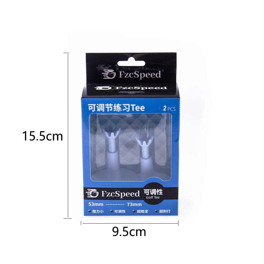 2er-Set verstellbare Golf-Tees mit weichem Golfballhalter, selbststehend, aus Kunststoff, höhenverstellbar, für Golfübungen – Detail 11