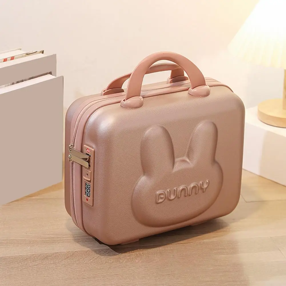 Cosmetic Code Case Heavy Duty Cosmetic Luggage Combination Lock Travel Wash Bag Cosmetic Organizer Suitcase Storage