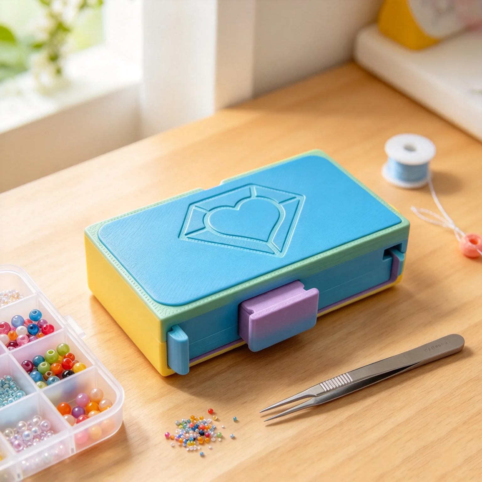 Stackable Diamond Painting Drill Box, Snap-Closed Storage Tray for Multi-Color Beads, Random Color Organizer for Diamond Art DIY