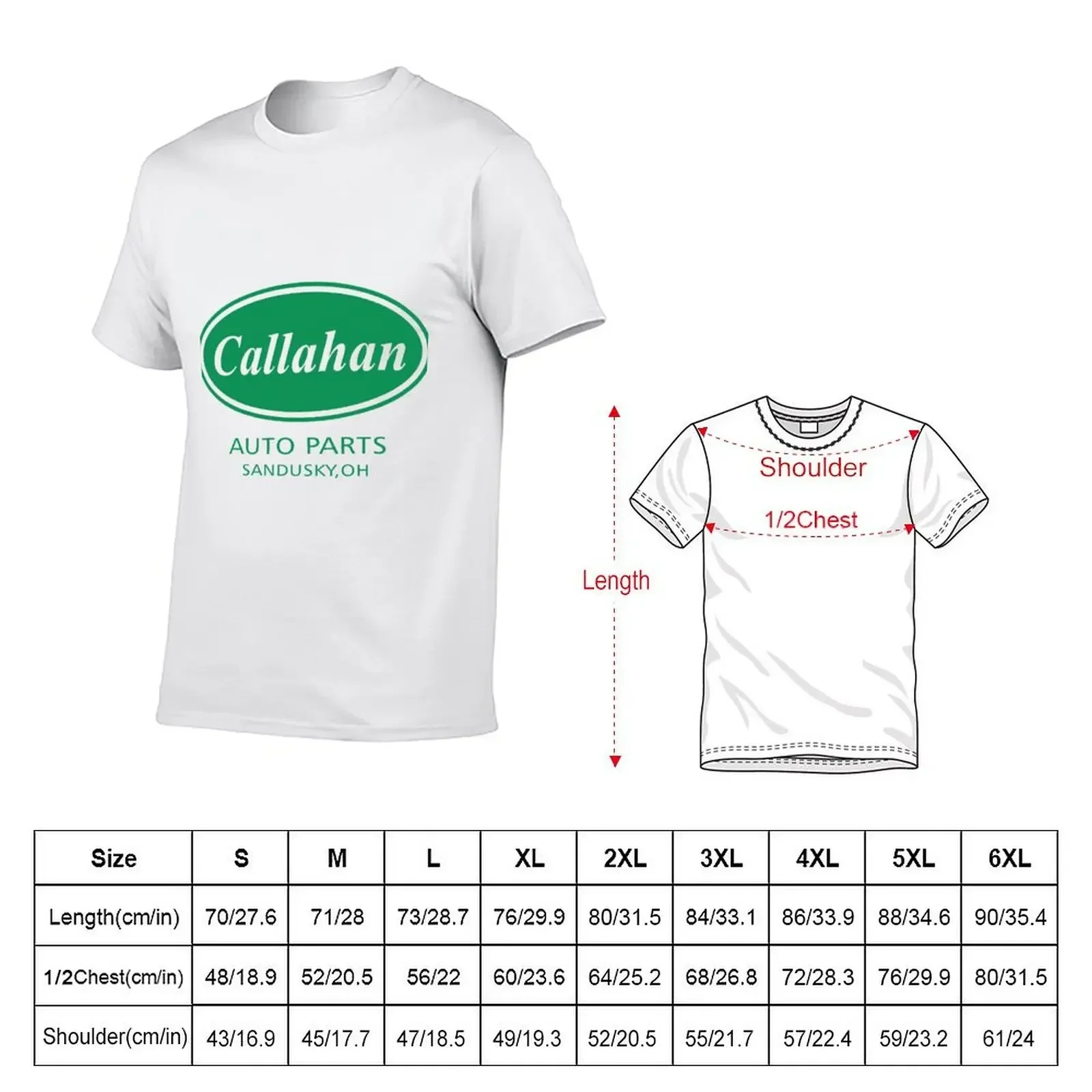 Callahan Auto Parts T-Shirt anime t shirts vintage anime shirt Men's t shirts