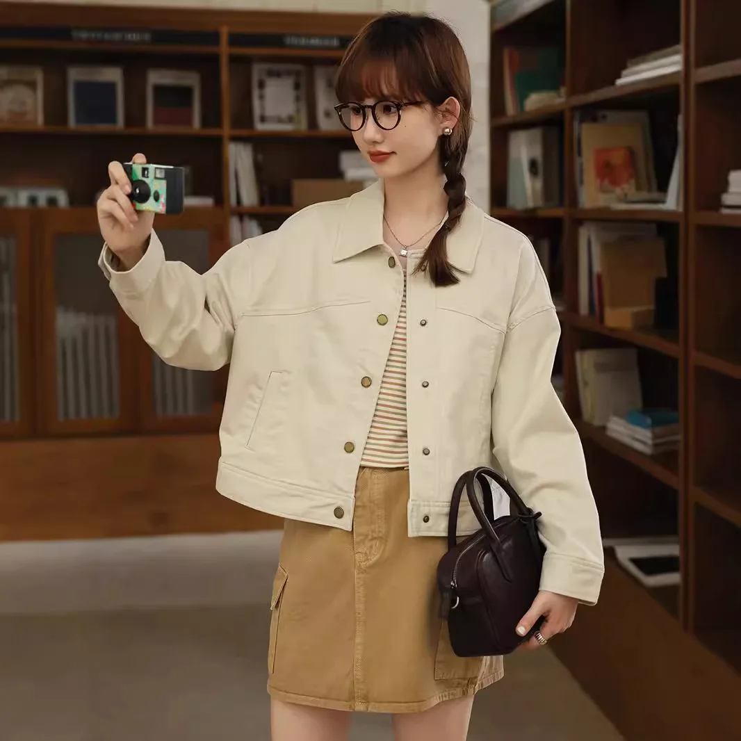 

Новые пальто, куртки, одежда для женщин, твидовые элегантные необычные французские однотонные пуговицы с передними карманами, офисная рабочая женская деловая классика