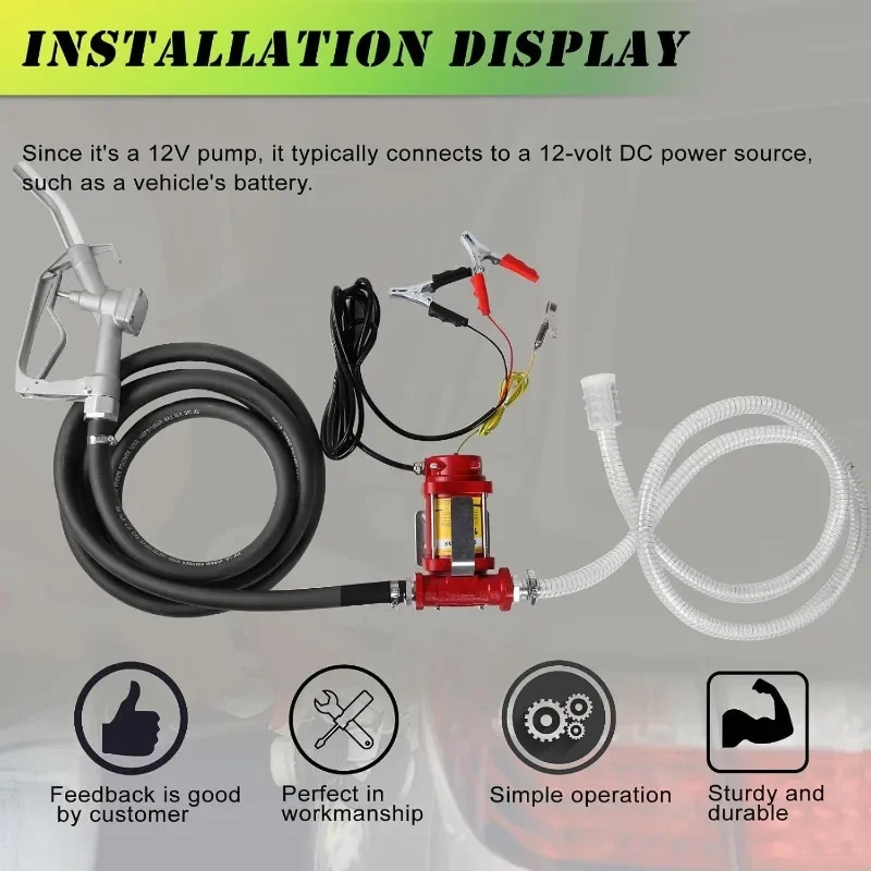 12V & 24V 10GPM Explosion Proof Self Priming Diesel Transfer Pump Drum Insert Electric Suction Pump For Barrel Fuel Transfer