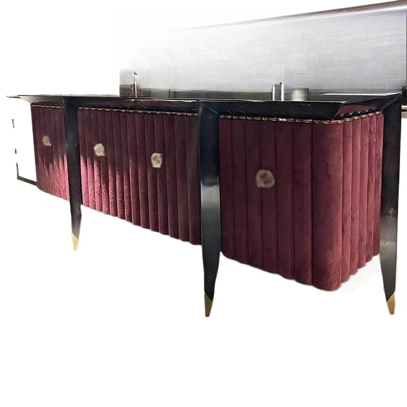 Italian light luxury villa post-modern high-end restaurant sideboard entrance decoration TV locker