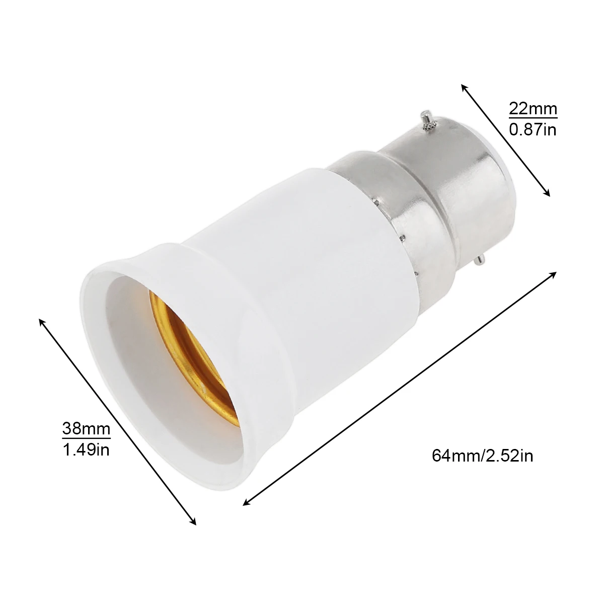 5pcs G24 G23 GU24 GU10 B22 to E26 E27 Lamp Base E26 E17 E12 to E14 Lamp Holder Converter Socket Adapter For LED Corn Bulbs Light