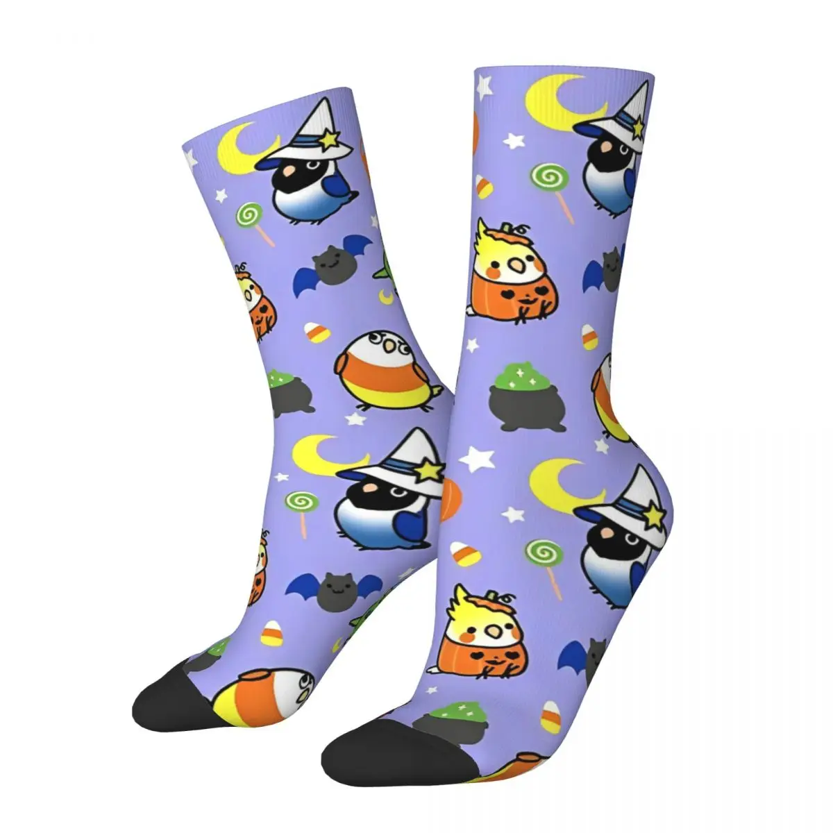 Autumn Winter Fashion Unisex Chubby Bird Halloween Adventures Socks Cute Ghost Sweat Absorbing Football Socks