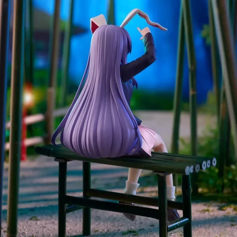 ฟิกเกอร์อนิเมะ Furyu Touhou Project Reisen Udongein Inaba แบบนั่ง ขนาด 15 ซม. ของแท้ ใหม่ ของสะสม ตกแต่งโต๊ะทำงาน ของเล่น