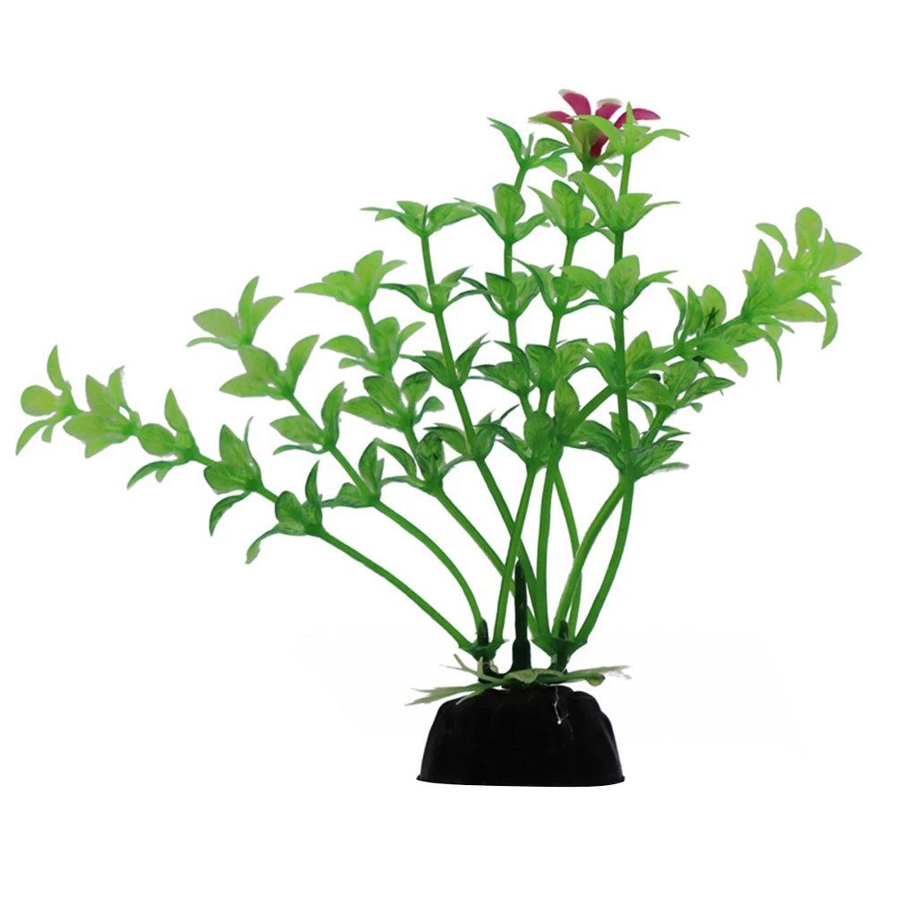 

10pcs Plastic Aquatic Plants Miniature Decor For Micro Landscape Diy Fish Tank Terrarium Garden Decoration (Random Variety)