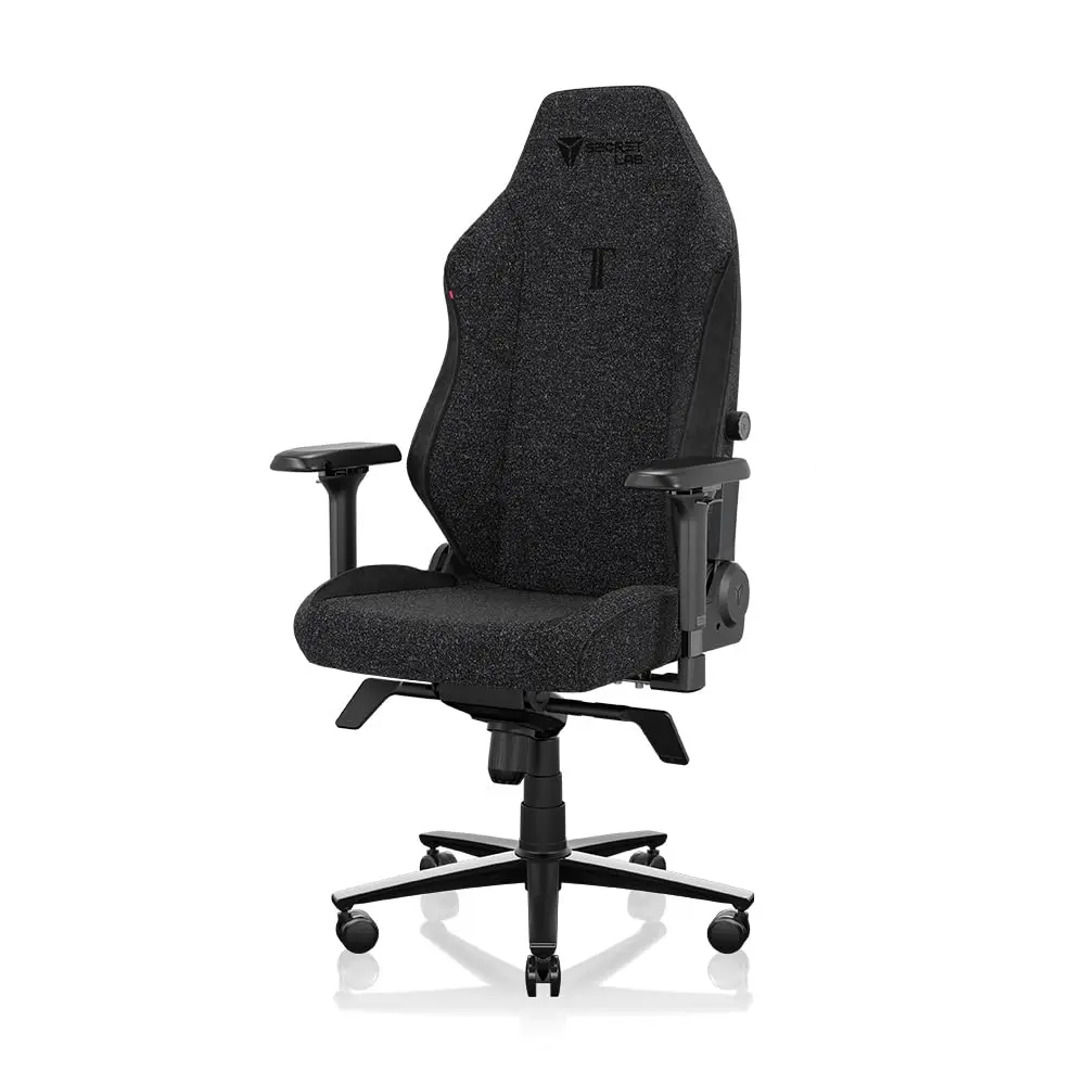 

Ergonomic Reclining Gaming Chair with 4D Armrests Magnetic Head Pillow 4-Way Lumbar Support Small Black Fabric, Customized