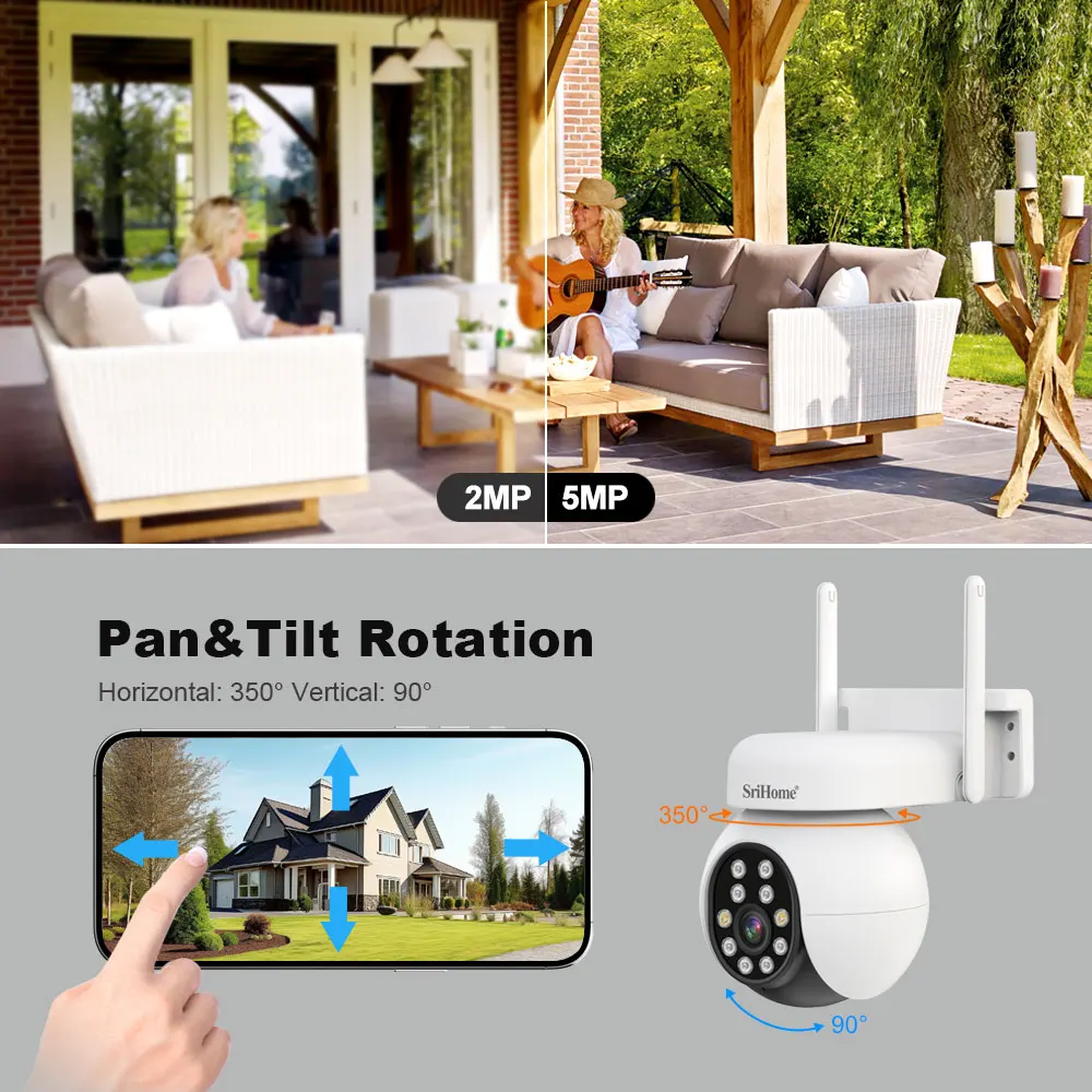 Sricam SP027 1080P WiFi IP Camera Thông Minh An Ninh Ngôi Nhà Video Giám Sát Trẻ Em H264 3.6Mm Ứng Dụng Điều Khiển Ban Đêm camera Quan Sát