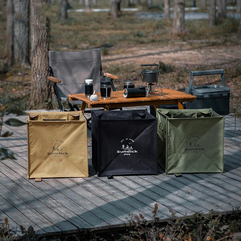 

SUNDICK уличная сумка для пикника, продуктов, складной треугольный мусорный бак, портативная корзина для хранения веревки, большой вместительный мусорный бак для кемпинга