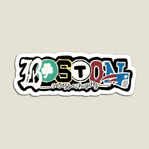 Boston Sports Teams Pride  Magnet Colorful Holder Toy Kids Baby Stickers Children Decor Funny Cute Refrigerator Magnetic