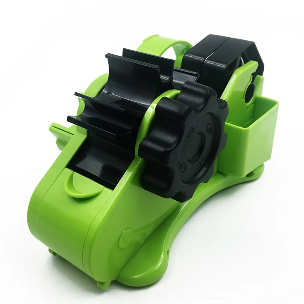 Multi-roll Cutting Semi-Automatic Tape Dispenser with Compartment Reusable Thermal Tape Dispenser Portable 35mm Tape Holder
