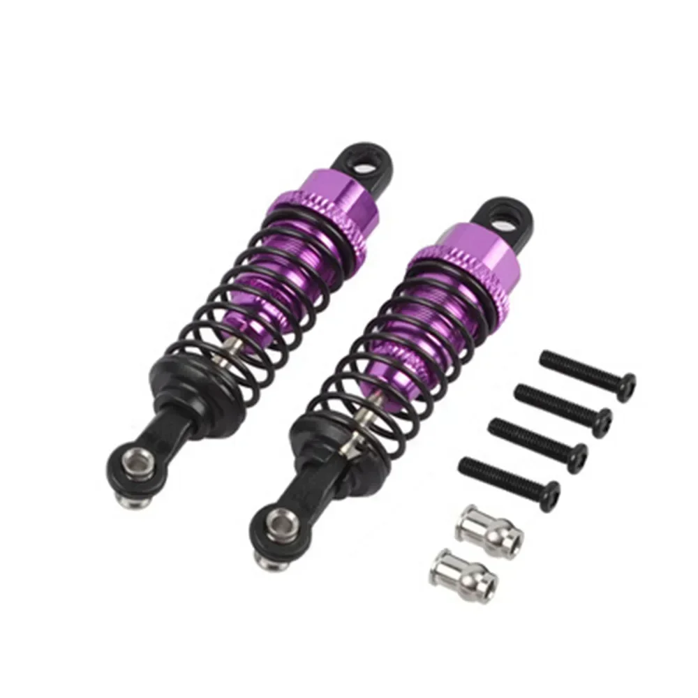 Amortecedor de óleo ajustável, 2 peças, 65mm, para carro rc 1/18 wltoys a959 a969 a979 k929 hpi hsp trxs losi tamiya