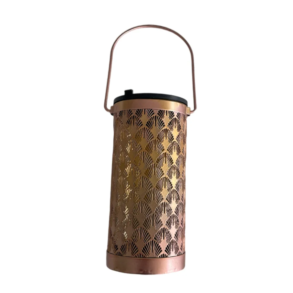 

Light Solar Powered LED Outdoor Decor Hollow-out Pattern Hanging Garden Lanterns Festive Lighting Design