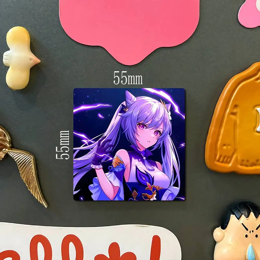 K-KeqingS أنيمي مغناطيس الثلاجة صور شخصية مغناطيس الثلاجة للمطبخ السبورة ديكور المنزل مكتب هدية #4