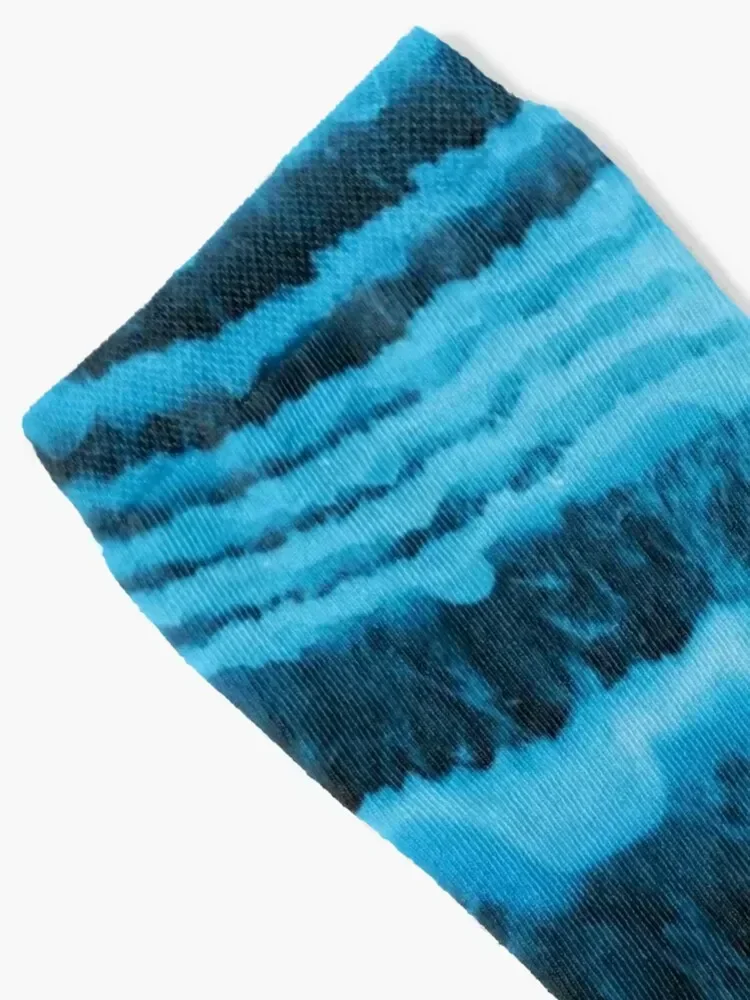 Blue Agate Socks anti slip football essential valentine gift ideas Socks Female Men's