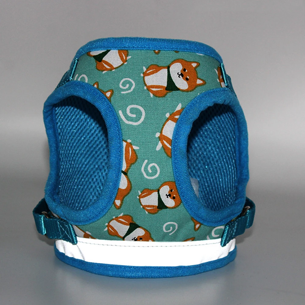 

Creative Cartoon Pet For Dogs Premium Comfortable Lightweight Chest Strap Puppy Harness Gift Idea Blue Size S Dog Traction Strap