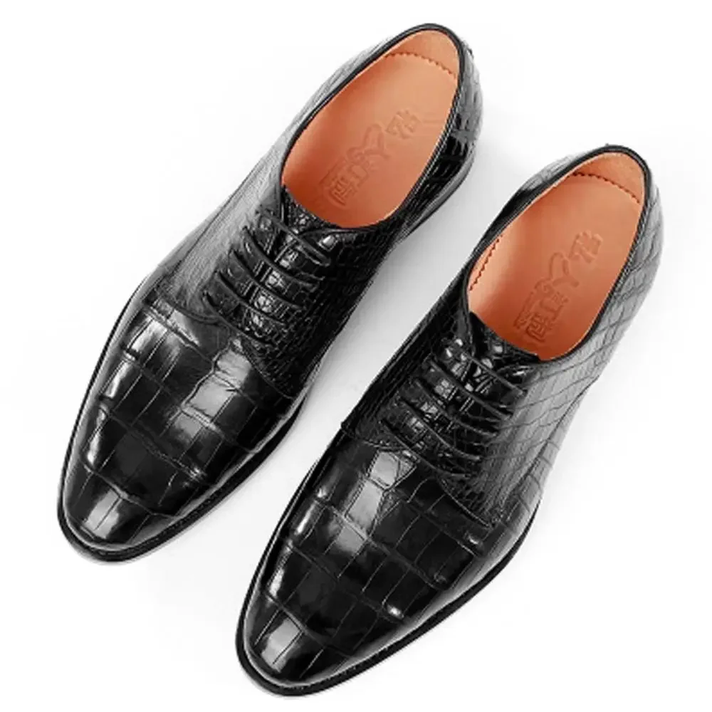 

sanpijiang new crocodile Leather men shoes new business leisure fashion formal pointed male crocodile